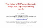 1. Capacity of POPs monitoring Kenya (C. Mirikau)...MC,Inception Workshop for the UNEP/GEF project Ghana Capacity enhancement needs and expectations •Training in analysis of new