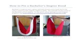 How to Pin a Bachelor’s Degree Hood - VIU · 2019. 12. 18. · How to Pin a Bachelor’s Degree Hood . Bachelor’s students wear a gown with bell sleeves and a hood that is the