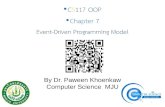 CS117 OOP Chapter 7 - Dr. Paween•CS117 OOP •Chapter 7 Event-Driven Programming Model By Dr. Paween Khoenkaw Computer Science MJU 1 Flow of the program Procedural programing model