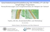 Geschiebetransportmodellierung mit HYDRO FT-2D für ......werden robuste Prognosen über Konfidenzintervalle Erfahrungen mit Hydro_FT-2D - Hohe Benutzerfreundlichkeit und zahlreiche