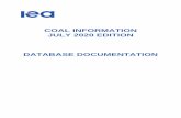 COAL INFORMATION JULY 2020 EDITION DATABASE DOCUMENTATION€¦ · For further details, please refer to the section on Geographical coverage. Old longname New longname Shortname Old