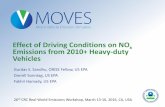 Effect of Driving Conditions on NOx Emissions from 2010 ......Regulatory Class Data Source MYG . HHD MHD LHD . BUS 1991-1997 . 19 - - 2 . RO\TER and 1998 . 12 - - - Consent Decree