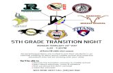 HARPOOL MIDDLE SCHOOL...5th Grade Transition Night Monday February 20th 2017 6:30 - 7:30 PM Need more info? Call (940)369-0160 All parents/guardians are invited to join their students