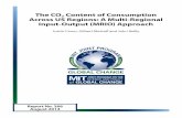 The CO2 Content of Consumption Across US Regions: A Multi … · 2017. 8. 11. · The CO 2 Content of Consumption Across US Regions: A Multi-Regional Input-Output (MRIO) Approach