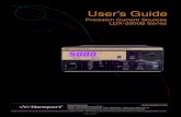 User’s Guide - Newport · User’s Guide Precision Current Sources LDX-3500B Series 70016911 August 2019