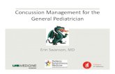 Swanson-Kimani - Concussion Management for the General ... · 2. Describe how recognition and management of concussion has changed over the past decade. 3. Recognize how ongoing concussion