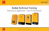 Welcome to SegenSolar – Your PV Distributorportal.segensolar.co.za/reseller/docs/Kodak customer presentation V… · • Intelligent source management • Dual MPPT • Off-grid