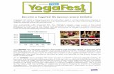 Become a YogaFest NC Sponsor and/or Exhibitor€¦ · digital post-event booklet • Recognized as “Silver Sponsor” on all media event webpage and program, and signage • Two