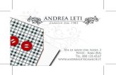 Biglietto da visita - AndreaLeti.it · ANDREA LETI camicie dal 1983 Via le mani dal naso, 2 70123 - Bari (BA) Tel. 080 123.45.67