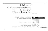 Urban Conservation Policy Handbookdnr.mo.gov/pubs/pub489.pdf · updated version of the original handbook developed by the St. Charles Soil and Water Conservation District. It is particularly