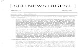 SEC News Digest, April 11, 2001 · SECNEWS DIGEST Issue 2001-70 April 11 2001 ENFORCEMENT PROCEEDINGS SEAN HEALEY OF FOXBORO MASSACHUSETTS IS BARRED FROM PENNY STOCK OFFERII4GS On