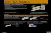 Digital Fiber Amplifier Unit E3X-DA-S/MDA Datasheet4 E3X-DA-S/MDA Ratings and Specifications Refer to pages 17 to 20 for dimensions. Fiber Amplifier Units Single-function, Standard,