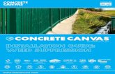 NI STALLATON GUII DE: WEED SUPPRESSION · PDF file materials called Geosynthetic Cementitious Composite Mats (GCCMs). It is a flexible, concrete filled geosynthetic that hardens on