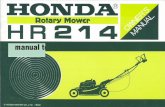 Thank you for purchasing a Honda mower....Grass will not chute proper- ly without adequate ventilation through the bag. Make sure that the bag is properly installed. 5. Check the blade