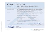 GB/T 19001-2016 / ISO 9001:2015 / TL 9000-HS R6.0/R5€¦ · Certificate Standard GB/T 19001-2016 / ISO 9001:2015 / TL 9000-HS R6.0/R5.5 Certificate Registr. No. 17 201 1732982 5/F