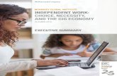 INDEPENDENT WORK: CHOICE, NECESSITY, AND THE GIG …/media/McKinsey/Featured Insights/Emplo… · IN BRIEF INDEPENDENT WORK: CHOICE, NECESSITY, AND THE GIG ECONOMY A full-time job