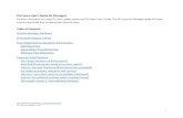 CSU Learn User's Guide for Managers Table of Contents Learn User's Guide For... · Table of Contents Using the Managers Dashboard Sharing and Assigning Training Proxy Relationship