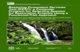 Restoring Ecosystem Services Tool (REST): a Computer ...€¦ · Trait Approach. Donald Rayome, Nicole DiManno, Rebecca Ostertag, Susan Cordell, Bryson Fung, Anthony Vizzone, Pauleen