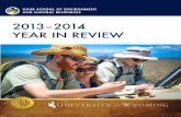 2013–2014 YEAR IN REVIEW - University of Wyoming...The number of students enrolled in our academic programs has risen dramatically since we first offered majors and minors in 1997,