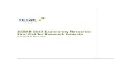 SESAR 2020 Exploratory Research: First Call for Research ......V 1.1 dated 24 March 2015 7 of 39 2. SESAR 2020 PROGRAMME This section provides an overview of the overall SJU SESAR
