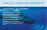 BOEM Ocean Science€¦ · THE SCIENCE & TECHNOLOGY JOURNAL OF THE BUREAU OF OCEAN ENERGY MANAGEMENT Acoustics at BOEM OCEAN SCIENCE Conducting and Applying Acoustics Research at