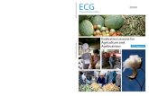 Evaluative Lessons for Agriculture and Agribusiness ECG Paper #3 · 2016. 7. 19. · agriculture and agribusiness. The objectives of the paper, in addition to distilling evaluative