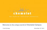 Welcome to the unique world of Chemelot Campusnetworksocialinnovation.nl/.../01/Presentatie-Frank-Schaap-Chemelot … · What is Chemelot? zOne of the largest chematerial communities