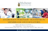 HYDROGEN PEROXIDE TRANSFER IN MEMBRANE OXYGENATORS · Hanif - Mcleish -Hydrogen Peroxide presentation for CSCP(1) Created Date: 12/23/2017 7:14:26 PM ...