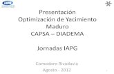 Presentación Optimización de Yacimiento Maduro Diadema · 2012. 9. 5. · Recuperacion Secundaria NpP[Mm³] Hoy deberíamos tener Capacidad de De continuar esta tendencia 5000 7500