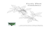 EXOTIC PLANT GUIDELINES - North Carolina Quality/Surface Water... · 2018. 6. 19. · Exotic species: A species occurring in a given place that is outside of its native range. Exotic,
