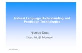 Natural Language Understanding and Prediction Technologiesijcai-15.org/downloads/tutorials/T17-NLP.pdf · 2 IJCAI 2015 Tutorial Outline •Voice and language technologies: history,