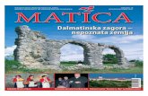 Dalmatinska zagora – nepoznata zemljanepoznata zemlja. 2 matica listopad/october 2007. J ... najvažnijih reakcija i izjava čelnih ljudi hrvatske politike i života. ... svih stradanja
