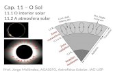 Cap. 11 – O Sol 11.1 O interior solar 11.2 A atmosfera solarjorge/aga293/cap11_sol1.pdf · Cap. 11 – O Sol 11.1 O interior solar 11.2 A atmosfera solar Dr. Jorge Meléndez AGA