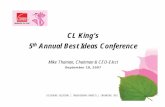 CL King’s 5th Annual Best Ideas Conference · 2018. 2. 28. · • Grow the North American market ... Automotive 20% Global Composites Markets. 17 Global Demand-2,000 4,000 6,000