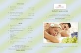 Sartori’s spa center · Armpit € 8.00 Arm ... lightening and shaping the body ... Peeling with scrub 30 min € 35.00 Scrub, ampoule, massage with cream 60 min € 60.00 Professional