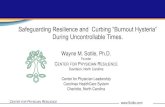 Safeguarding Resilience and Curbing “Burnout Hysteria ... · 4/17/2020  · • Burnout Hysteria • Work Ambivalence. CENTER FOR PHYSICIAN RESILIENCE 0 10 20 30 40 50 60 70 Prev