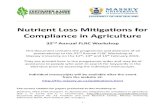 Nutrient Loss Mitigations for ompliance in Agricultureflrc/workshops/19/... · i Nutrient Loss Mitigations for ompliance in Agriculture 32nd Annual FLR Workshop This document contains