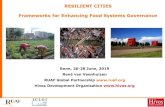 RESILIENT CITIES Frameworks for Enhancing Food Systems ... · 09:00 - Thiago Soares Barbizan, ICLEI, CityFood 09:05 - René van Veenhuizen, Hivos RUAF, CityFood 09:10 - Martin Frick,