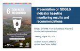Presentation on SDG6.5 indicator baseline monitoring ......•Indicator 6.5.2: Proportion of transboundary basin area with an operational arrangement for water cooperation 1. SDG Indicators