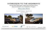 Hydrogen to the Highways€¦ · Gen II – Fuel Cell Stack System Durability Test & Analysis – Gen II FDA Infrastructure Upgrade – Internally Operate Vehicles – Externally