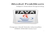 Modul Praktikum - stiki-indonesia.ac.idstiki-indonesia.ac.id/wp-content/uploads/2019/03... · Membuat program sederhana dengan Java dengan Netbean 3. Mengkompilasi dan menjalankan