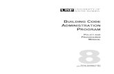 BUILDING CODE ADMINISTRATION PROGRAM ... BUILDING CODE ADMINISTRATION PROGRAM PAGE 4 OF 14 Building Code Administration is required by F.S. Sect. 1013.37, regulated by F.S. Chapter
