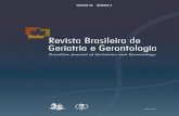 VOLUME 22, NUMBER 3, 2019 - RBGG 22-3ING.pdf · The Brazilian Journal of Geriatrics and Gerontology (BJGG) succeeds the publication Texts on Ageing, created in 1998. It aims to publish