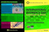 INTERNATIONAL WOMEN’S DAY · Croydon Council Women’s Network presents an evening celebrating women @ Boxpark Dance and film (15) #PRESS FOR PROGRESS #PRESS FOR PROGRESS Singing