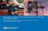 2018 Emergency Communications System Planning Guide … · 2020. 6. 25. · May 2018 Emergency Communications System Lifecycle Planning Guide Executive Summary i EXECUTIVE SUMMARY