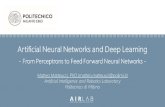 Artificial Neural Networks and Deep · PDF file Artificial Neural Networks and Deep Learning . 2 «Deep Learning is not AI, ... “A single hidden layer feedforward neural network