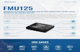 DATASHEET // FMU125 FMU125 · RS232/RS485 serial communication interfaces CAN data reading from vehicles and specialized transport Double network reliability and multiple network
