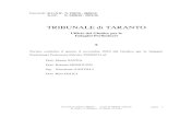 New TRIBUNALE di TARANTO - Osservatorio Diritti · 2018. 9. 26. · TRIBUNALE di TARANTO Ufficio del Giudice per le Indagini Preliminari Perizia conferita il giorno 8 novembre 2010