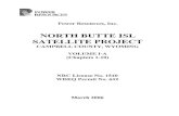 NORTH BUTTE ISL SATELLITE PROJECT · 2019. 7. 10. · POWER RESOURCES Power Resources, Inc. NORTH BUTTE ISL SATELLITE PROJECT CAMPBELL COUNTY, WYOMING VOLUME I-A (Chapters 1 …