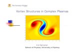 Vortex Structures in Complex Plasmas · Vortex Structures in Complex Plasmas A.A Samarian School of Physics, University of Sydney. Outlines Introduction